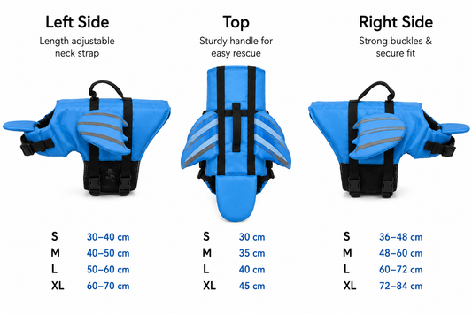 Angel Wings | Dog Life Jacket with Reflective Light for Enhanced Safety