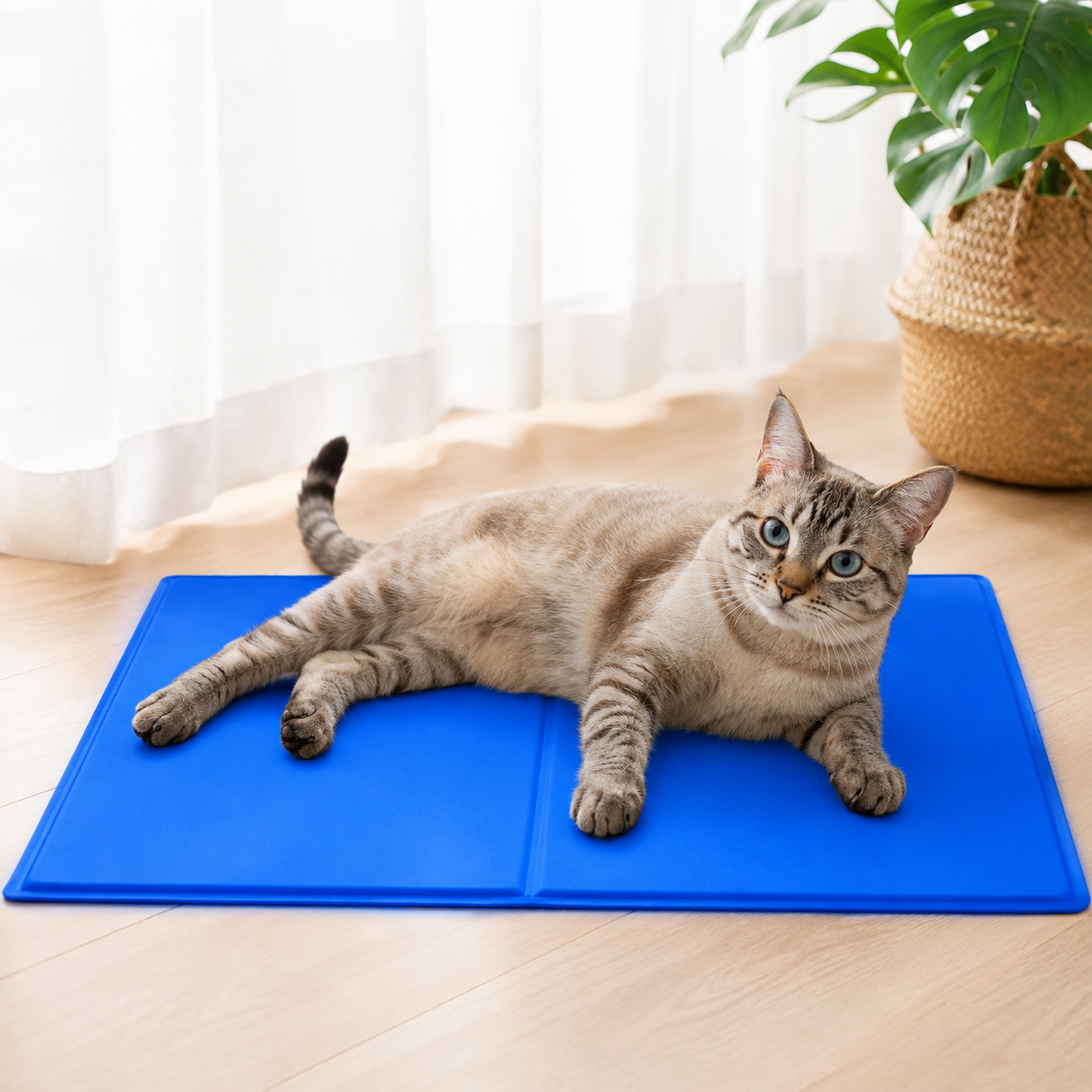 Tailvia Cat Cooling Mat, Gel Core, Lightweight