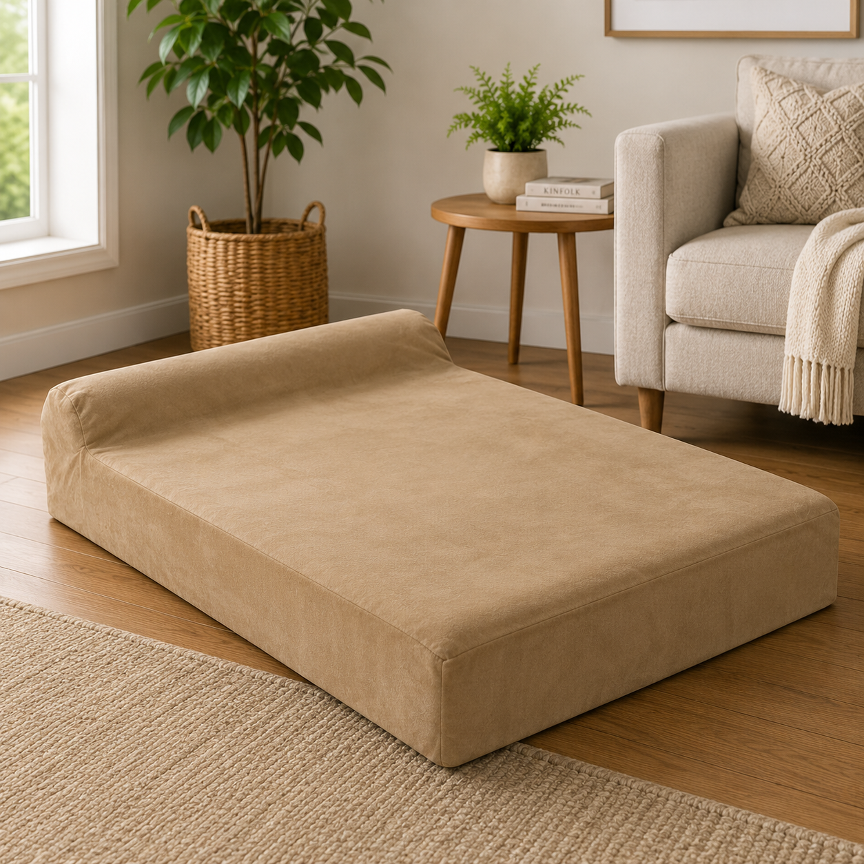 Tailvia Orthopedic Dog Bed with Memory Foam, Large