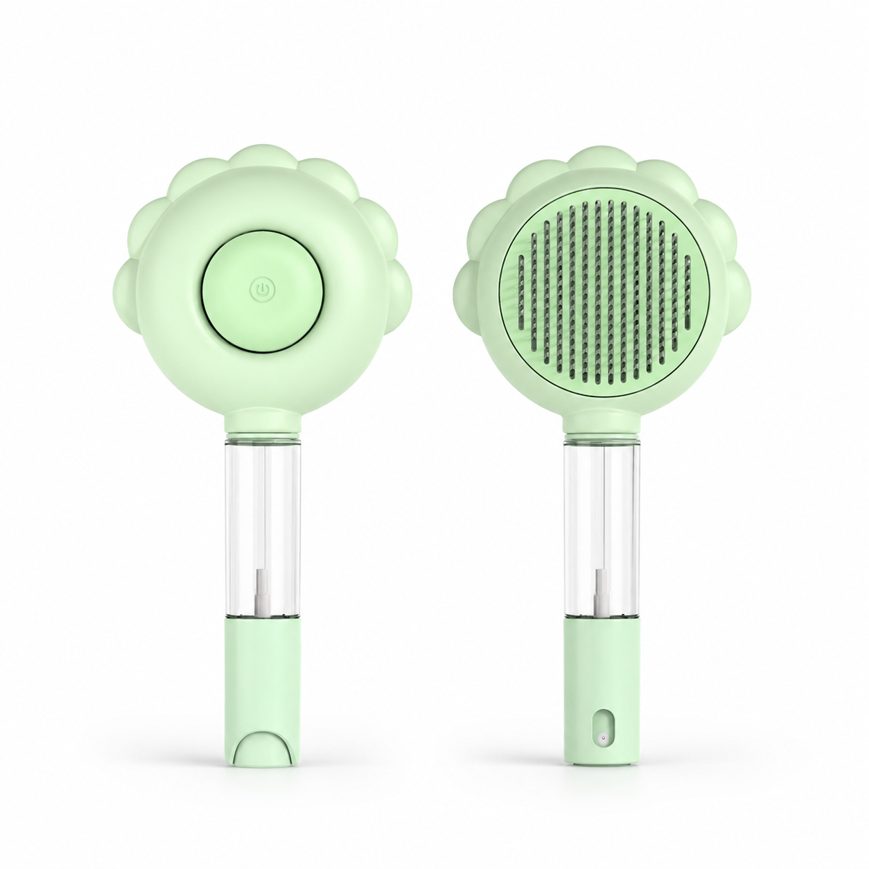 Tailvia Self-Cleaning Pet Grooming Brush with Spray