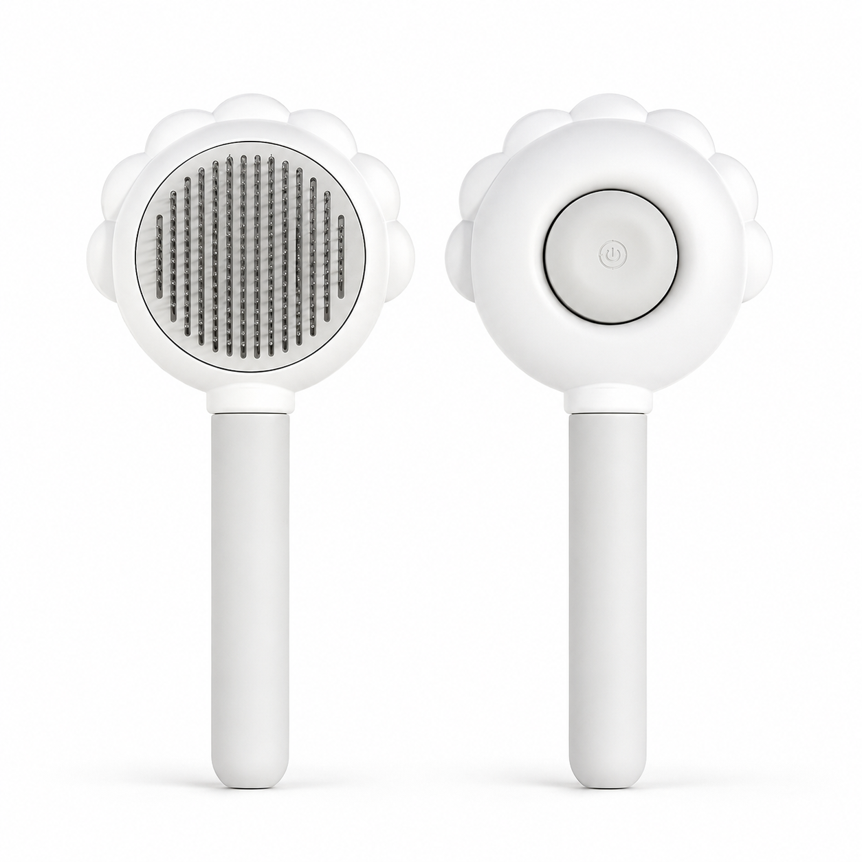 Tailvia Self-Cleaning Pet Grooming Brush with Spray