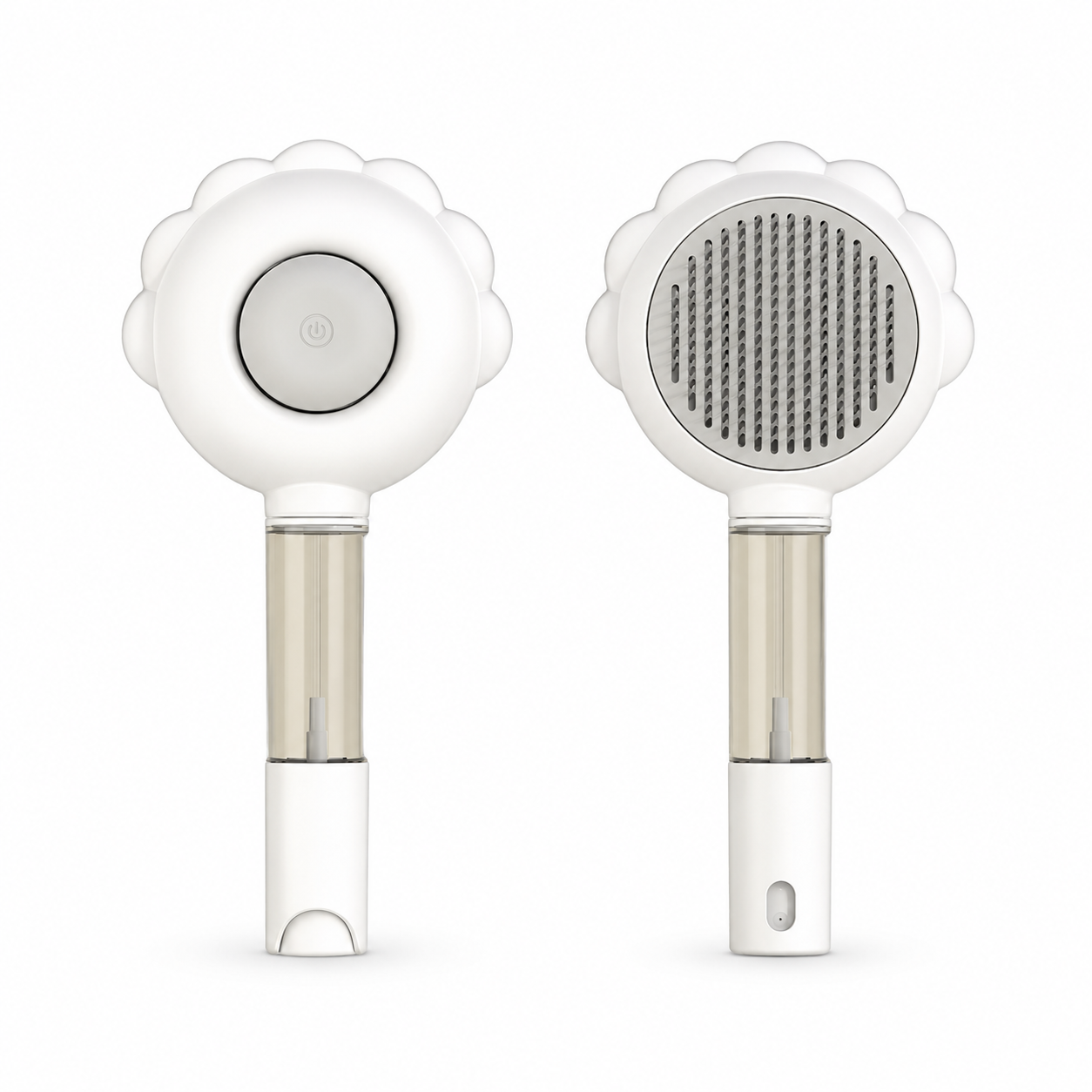Tailvia Self-Cleaning Pet Grooming Brush with Spray