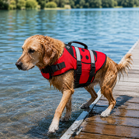 Pet Safety Collection | Dog Life Jacket with Adjustable Fit | Durable Swim Vest for Water Activities