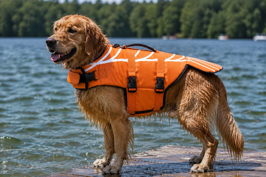Pet Safety Collection | Dog Life Jacket with Adjustable Fit | Durable Swim Vest for Water Activities