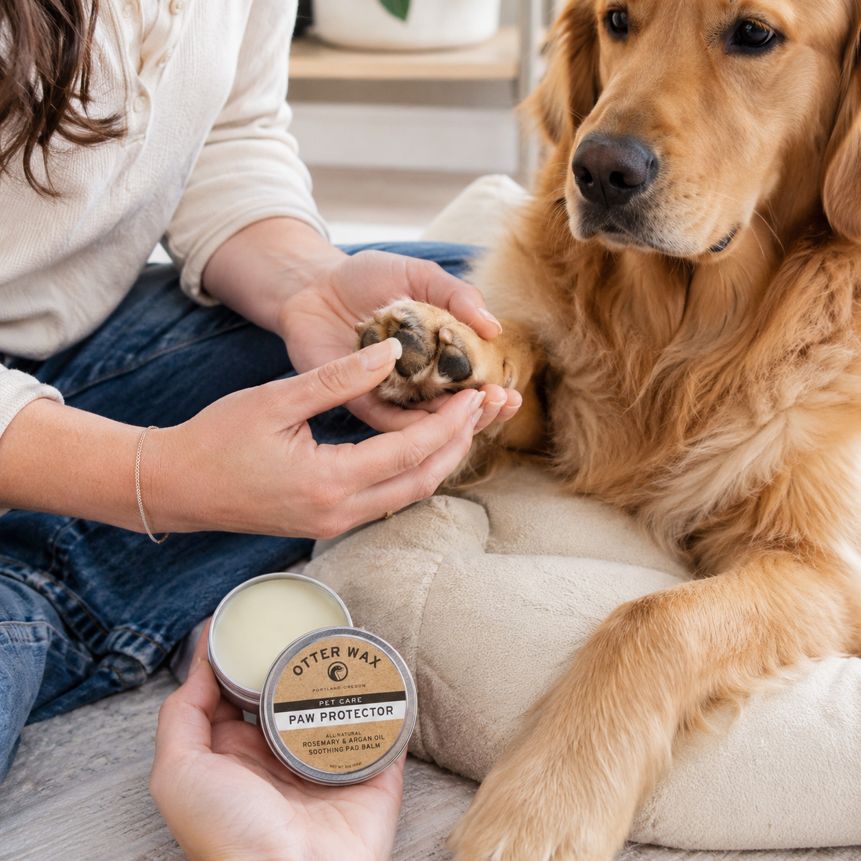 Tailvia Dog Paw and Nose Balm, Natural Moisturizing Formula
