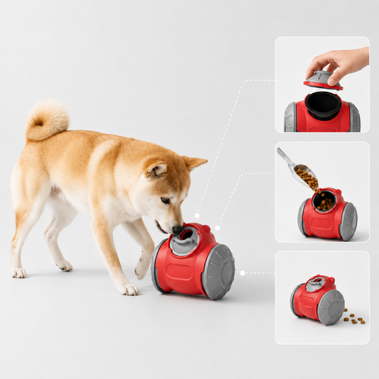 Interactive Dog Puzzle Toy with Adjustable Slow Feeder for Healthy Digestion